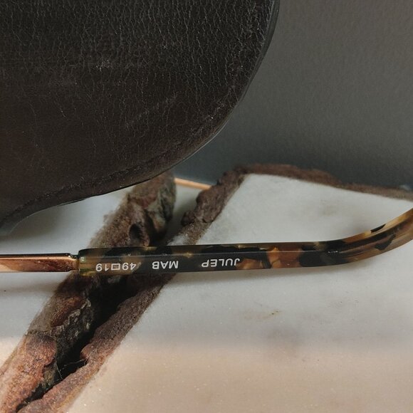 Bruno Chaussignand Julep Marble Brown Eyeglass Frame Paris France Vision - Picture 11 of 12
